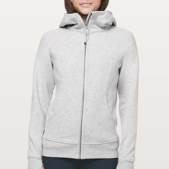 lululemon athletica Tops - NWOT Lululemon scooba hoodie cotton fleece in heathered core light grey …